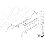 Zaczep BMW E70 E71 F15 F16 F85 F86 X5 X6 - 51777171003