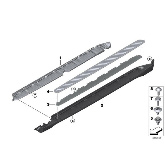 Zaczep BMW E70 E71 F15 F16 F85 F86 X5 X6 - 51777171003