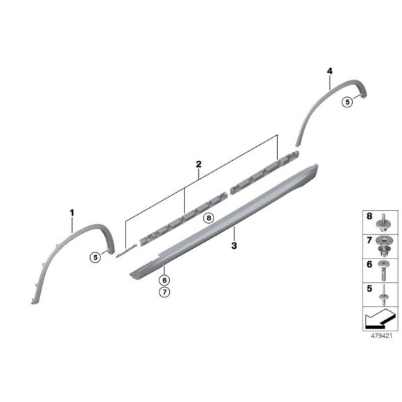 Nit rozprężny BMW E70 E71 E84 F01 F15 F25 F26 F48 X1 X3 X4 X5 X6 - 51777171004