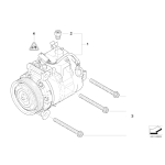 64526956716 Kompresor klimatyzacji BMW E82 E87 E90 E91 E92 E93 130 128 323 325 328 330 - 64526956716 - Części oryginalne BMW Łódź | Sklep internetowy BMW