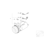 64526910458 Kompresor klimatyzacji BMW E38 E39 E46 728 520 523 525 530 320 323 325 328 330 M3 - 64526910458 - Części oryginalne BMW Łódź | Sklep internetowy BMW