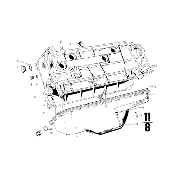 11131315085 Uszczelka miski olejowej BMW E12 E23 E24 E28 E3 E9 525 528 535 M5 630 633 635 M6 728 732 733 745 735 530 - 11131315085 - Części oryginalne BMW Łódź | Sklep internetowy BMW
