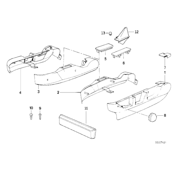 52101873544 Zaczep BMW E12 E24 E23 E28 E30 E32 E34 E36 E38 E39 E53 X5 F12 F91 G14 - 52101873544 - Części oryginalne BMW Łódź | Sklep internetowy BMW