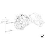 64509174803 Kompresor sprężarka klimatyzacji BMW E60 E61 E63 E64 E65 E89 Z4 730i 630i 523i 525i 530i 528i - 64509174803 - Części oryginalne BMW Łódź | Sklep internetowy BMW