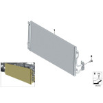 64506804722 Skraplacz chłodnica klimatyzacji BMW F20 F21 F22 F23 F30 F31 F32 F33 F34 F36 F87 I01 i3 I12 i8 I15 - 64506804722 - Części oryginalne BMW Łódź | Sklep internetowy BMW