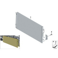 64506804722 Skraplacz chłodnica klimatyzacji BMW F20 F21 F22 F23 F30 F31 F32 F33 F34 F36 F87 I01 i3 I12 i8 I15 - 64506804722 - Części oryginalne BMW Łódź | Sklep internetowy BMW