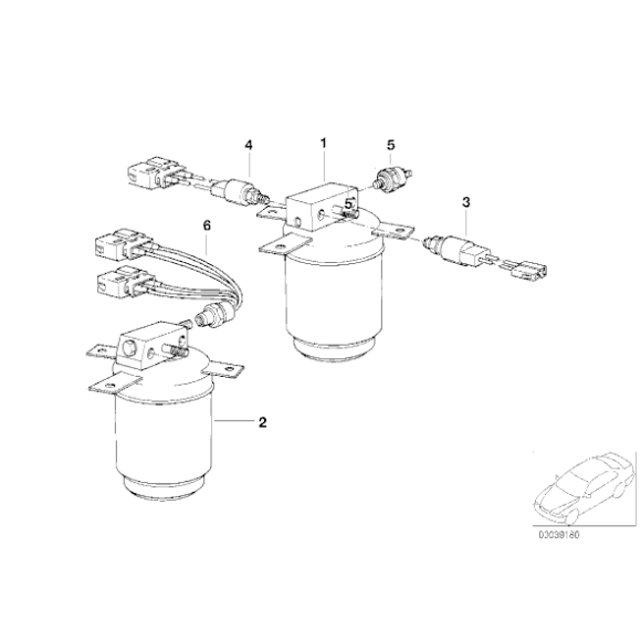 Osuszacz klimatyzacji BMW E34 E32 518 520 524 525 530 535 540 M5 730 735 740 750 - 64538390469
