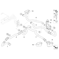Dodatkowa elektryczna pompa wody BMW E60 E61 E63 E64 650i 645Ci 550i 520i 540i 530i 525i - 64116988960