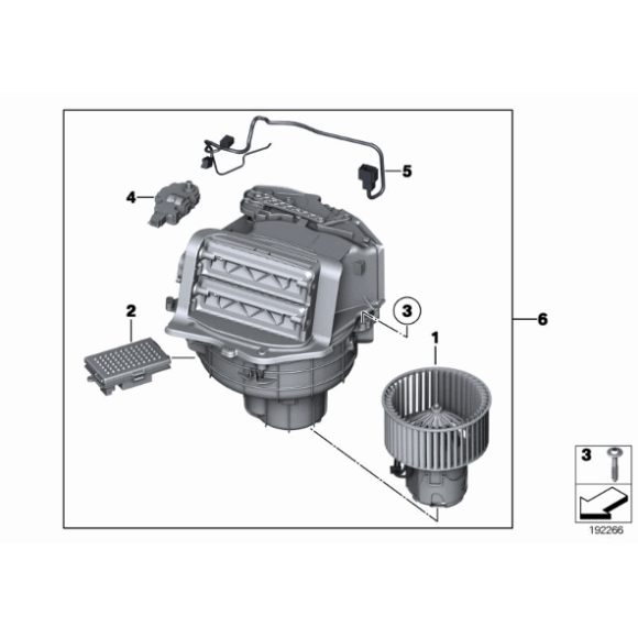 Regulator dmuchawy BMW F01 F06 F07 F10 F11 F12 640 650 M6 520 523 525 528 530 535 550 M5 730 740 750 - 64119220847