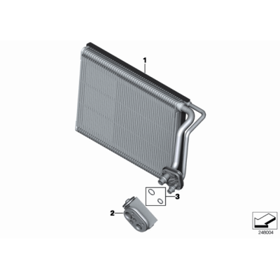 Parownik klimatyzacji BMW F20 F21 F22 F23 F30 F31 F32 F34 F36 F80 F82 F87 - 64116975553