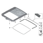 Uszczelka szyberdachu BMW E38 E39 E60 E65 E71 F01 F10 F16 G11 G12 F02 E66 prod po 09.2001r - 54107245551