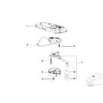 Osłona rączki szyberdachu ANTHRAZIT BMW E21 E12 E23 E24 E28 E30 - 54121867887
