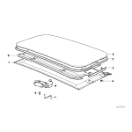54128108334 Uszczelka pokrywy dachu szyberdachu BMW E31 840i 840Ci 850Ci 850CSi - 54128108334 - Części oryginalne BMW Łódź | Sklep internetowy BMW