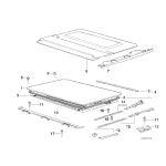 Uszczelka szyberdachu BMW E36 316 318 320 323 325 328 M3 - 54128165954