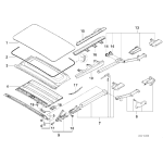 Uszczelka szyberdachu BMW E38 E39 520 523 525 528 530 535 540 730 728 740 735 750 - 54128169710