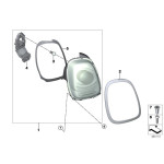 63217351432 Pierścień ozdobny lampy tył prawy chrom MINI F55 F56 F57 - 63217351432 - Części oryginalne BMW Łódź | Sklep internetowy BMW