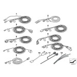 Przewód poduszki airbag BMW E38 E39 E46 E81 E84 E87 E90 E91 E92 E93 F10 F11 F12 F15 F20 F25 F30 F32 - 61129118135