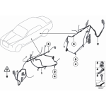 Przewód poduszki airbag BMW E38 E39 E46 E81 E84 E87 E90 E91 E92 E93 F10 F11 F12 F15 F20 F25 F30 F32 - 61129118135
