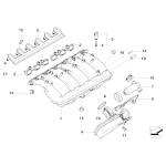 Przewód odpowietrzający skrzynie korb. BMW E38 E39 E46  2,0 2,3 2,5 2,8 3,0 M52 - 11157520035