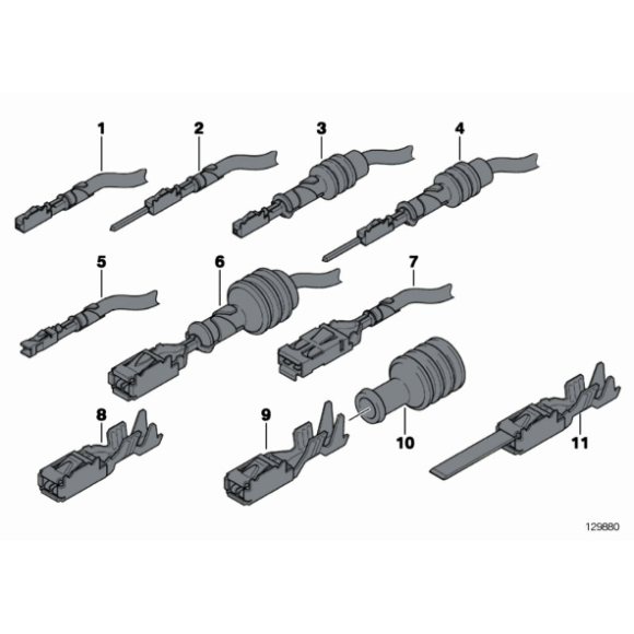 Styk tulejowy MQS BMW E36 E38 E39 E53 E60 E65 E70 E83 E81 E90 F20 F30 MINI - 61130005201