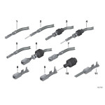 Styk tulejowy MQS BMW E36 E38 E39 E53 E60 E65 E70 E83 E81 E90 F20 F30 MINI - 61130005201
