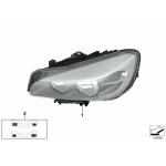 Reflektor przód lewy BMW F45 F46 214 216 218 220 225 - 63117422573