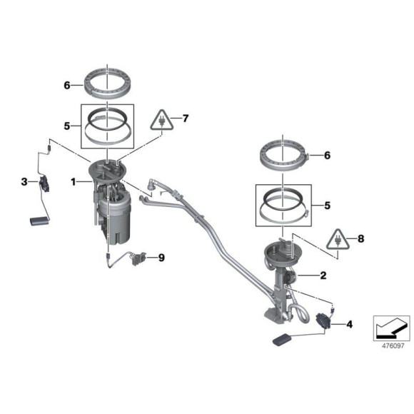 Okrągła tuleja wtykowa 2.5 ELA z kablem BMW E30 E31 E36 E46 E60 E65 E70 E90 F01 F10 F20 F25 F30 G01 G30 - 61130007569