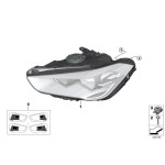 Reflektor lewy BMW F48 X1 16 18 20 25 - 63117346533