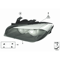 Reflektor prawy BMW E84 X1 18 20 23 25 28, produkowane do 07.2012r - 63112990002