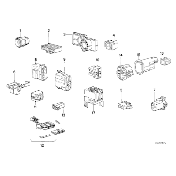 Obudowa wtyczki BMW E30 316i 318i 320i 323i 325i - 61131380587
