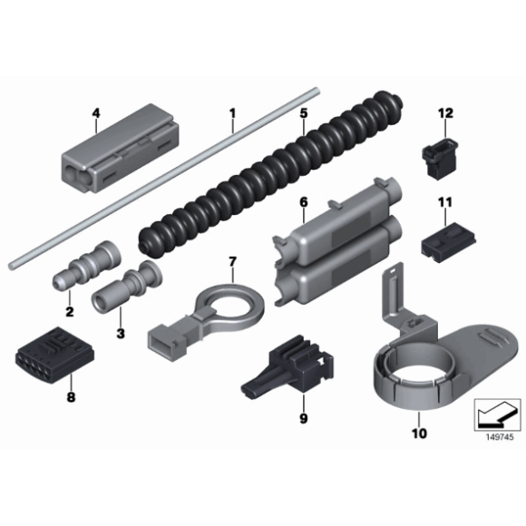 Interfejs diagnostyczny światłowodu MOST BMW E65 E66 G20 G21 - 61136917541