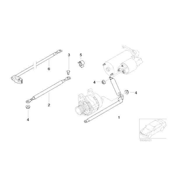 Zatrzask kablowy - 61136942544