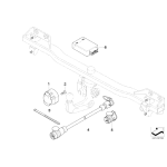 Adapter haka holowniczego BMW E30 E34 E31 E36 E32 E38 E39 E46 E53 E60 E65 E61 E70 E81 E83 E90 F10 F11 F20 F25 F30 F36- 611369429