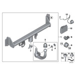 Adapter haka holowniczego BMW E30 E34 E31 E36 E32 E38 E39 E46 E53 E60 E65 E61 E70 E81 E83 E90 F10 F11 F20 F25 F30 F36- 611369429