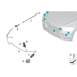 61677292657 Dysza spryskiwacza reflektorów lewa BMW X5 X6 F15 F16 F85 MINI F86 25dX 28iX 30dX 35iX 35dX 40dX 50iX M50dX M - 61677292657 - Części oryginalne BMW Łódź | Sklep internetowy BMW