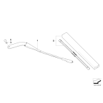 61612158219 Wycieraczki przód BMW E84 X1 - Oryginał BMW - 61612158219 - Części oryginalne BMW Łódź | Sklep internetowy BMW