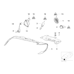 Wiązka przewodów regulacji zasięgu świateł BMW E39 E46 E53 X5 E85 E86 Z4 - 61138373573