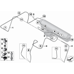 Opaska z uchwytem BMW E46 X5 E60 E63 E65 E70 E81 E87 E84 X1 E90 F01 F07 F10 F15 F20 F30 MINI G11 - 61138375988