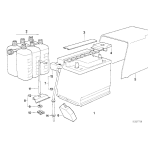 Uchwyt akumulatora BMW E12 E23 E24 E28 518 520 525 528 728 732 733 735 628 630 633 635 - 61211356881