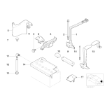 61217577620 Śruba mocująca akumulator BMW E36 E38 E46 E53 X5 E60 E61 E63 E64 E70 E71 E81 E87 E90 MINI - 61217577620 - Części oryginalne BMW Łódź | Sklep internetowy BMW