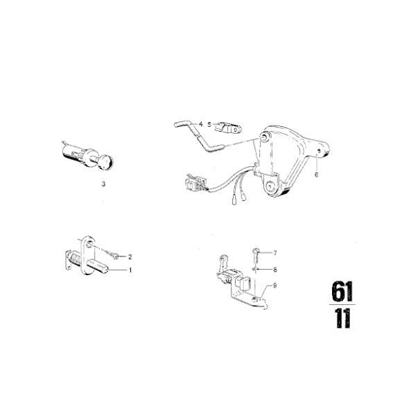 Czujnik włącznik BMW E12 E21 E23 E24 E28 E30 E31 E32 - 61311370805