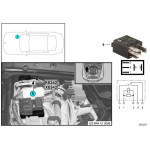 Przekaźnik BMW E70 E70N E71 E81 E87 E87 E88 E90 E91 E92 F01 F10 F12 F13 F25 MINI R55 R56 R57 R60 R61 - 61316919113
