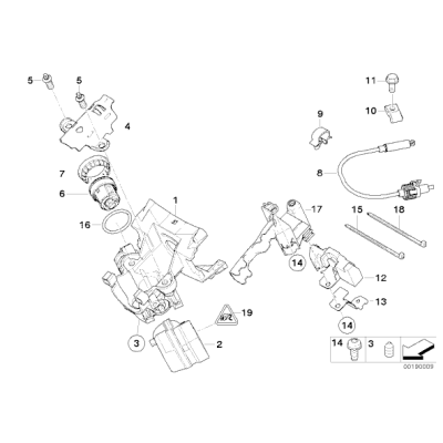 Przełącznik zapłonu kostka stacyjki BMW E38 E39 E53 735 740 750 535 540 4,4i 4,6is 4,8is - 61326901962