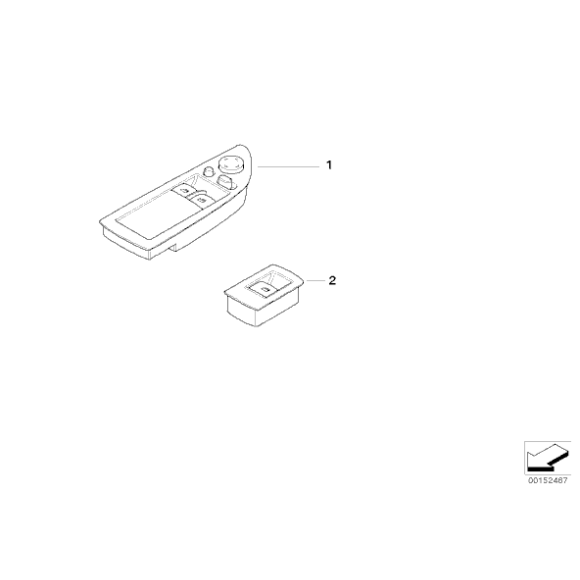 Przełącznik podnośnika szyb BMW X5 X6 E70 E71 E90 E91 E92 E87 - 61316945874