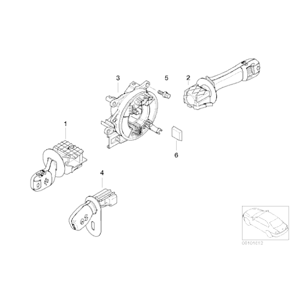 Przełącznik kierunkowskazów i świateł BMW E46 E39 E53 X5 E83 X3 E38 - 61318363668