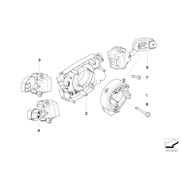 61319129499 Taśma ukł. kierowniczego BMW E60 E61 E63 E64 E65 730 740 750 760 630 645 650 520 525 530 535 545 550 M5 - 61319129499 - Części oryginalne BMW Łódź | Sklep internetowy BMW