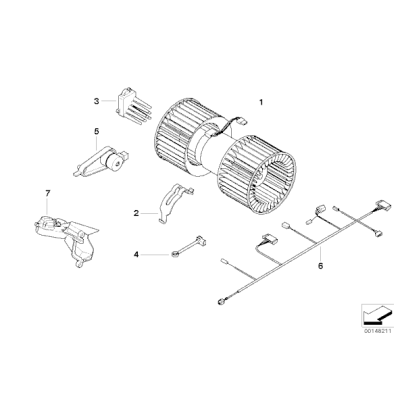Czujnik temperatury nagrzewn./parownika BMW E46 E66 E81 E83 E84 E87 E90 E91 F48 F55 F56 MINI - 64116930015