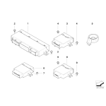 Antena EWS pierścieniowa BMW E38 E39 E46 E53 X5 E83 X3 E85 Z4 MINI prod. od 1996-09 - 61356964556