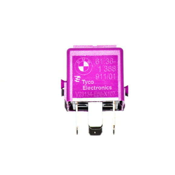 Przekaźnik signalviolett BMW 114 E12 E21 E23 E24 E28 E3 E30 E31 E32 E34 E36 E38 E39 E85 Z4 MINI R52 R57 R59 - 61361388911