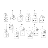 2. akumulator, Przekaźnik ze styk. zw., black - 61368350358